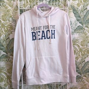 Blue and White Beach Hoodie
